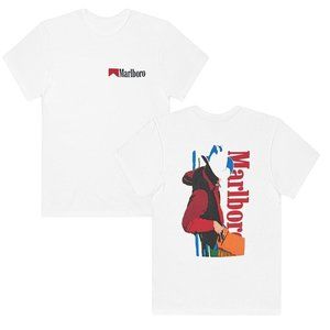 Vintage Marlboro Cigarettes Shirt Americana Cowboy Marlboro 2 Sided